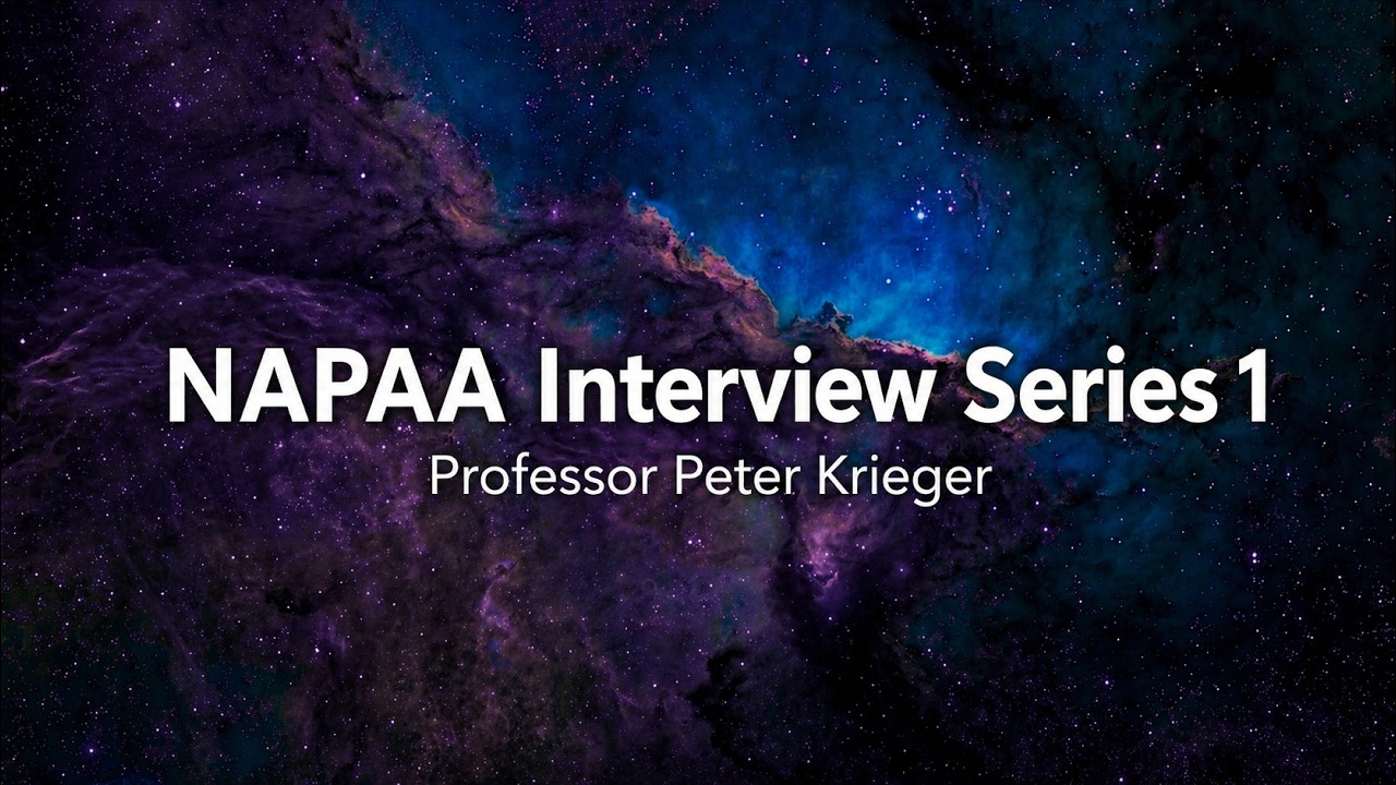 NAPAA Interview Series 1 — Professor Peter Krieger